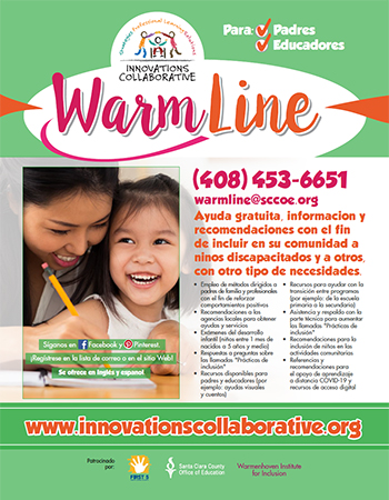 Warmline brochure (Spanish)