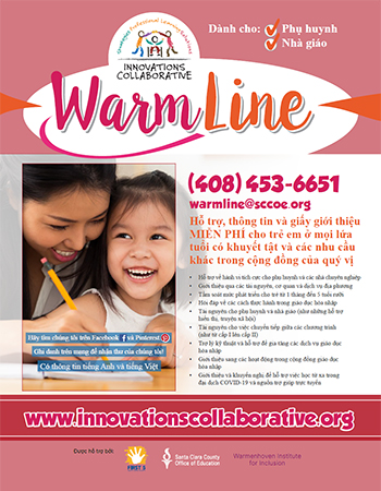 Warmline brochure (in Vietnamese)